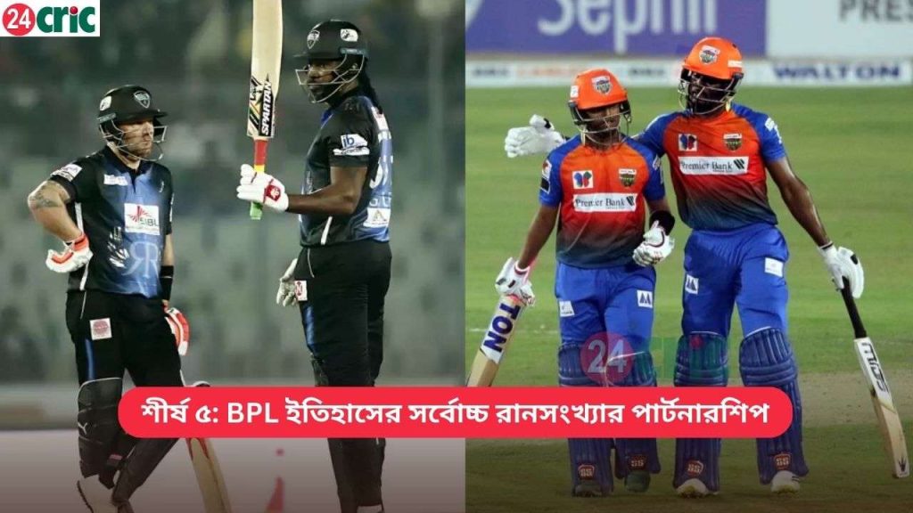 BPL ইতিহাসের সর্বোচ্চ রানসংখ্যার পার্টনারশিপ