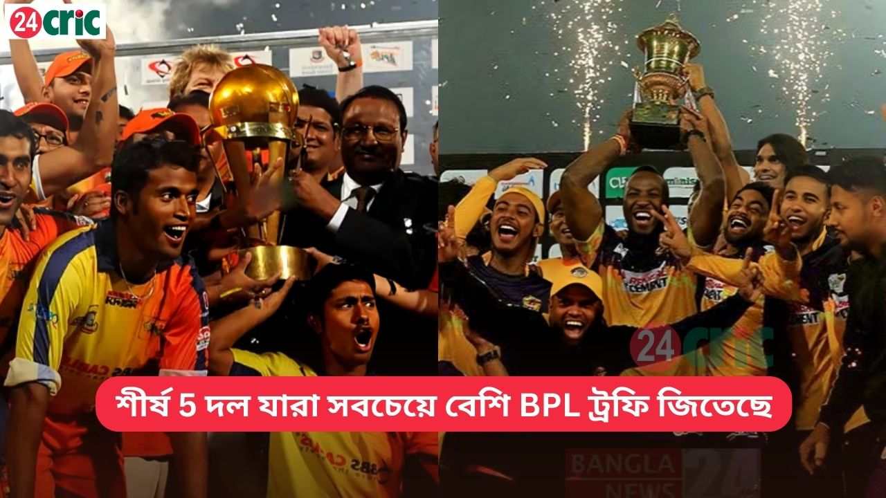 দল যারা সবচেয়ে বেশি BPL ট্রফি জিতেছে